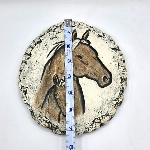 VTG Shapes of Clay by Stan Langtwait Horses Plaque Mount St. Helens Ash Signed - Picture 6 of 8